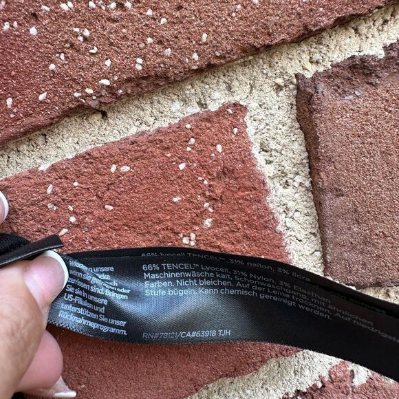 Eileen Fisher $198 ponte Stretch Tencel Black Ankle Pant XL NEW - Picture 5 of 6